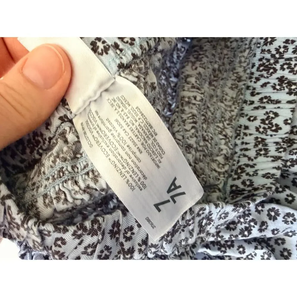 Carter's Kid Floral Maxi Skirt - Blue Size 7 - Excellent Condition